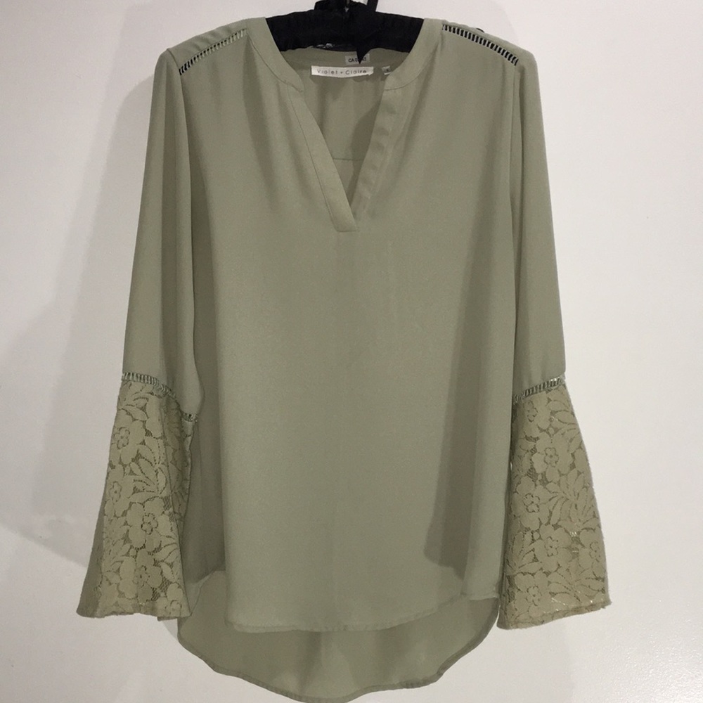 Gorgeous Green Violet Claire Blouse Size S